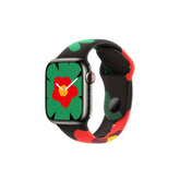 Curea Ceas Apple Watch Silicone Black Flower Seria 5/6/7/8/9 Ultra Anca's Store